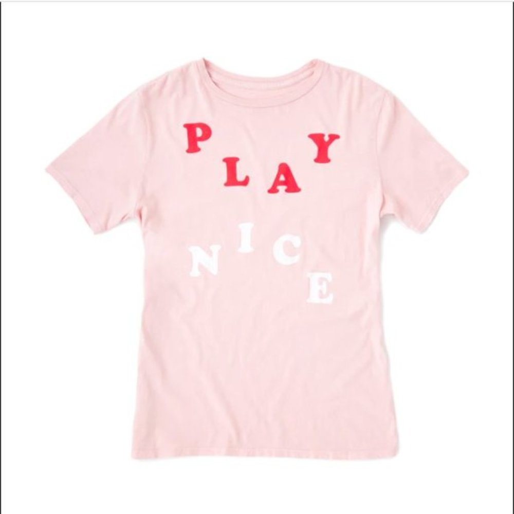 Ban.do NWOT Play Nice Pink T-Shirt